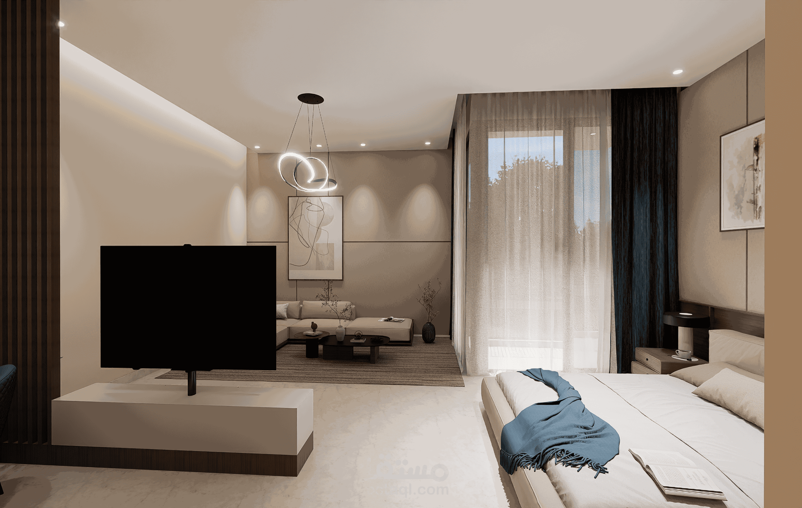 تصميم داخلي غرفة مستر