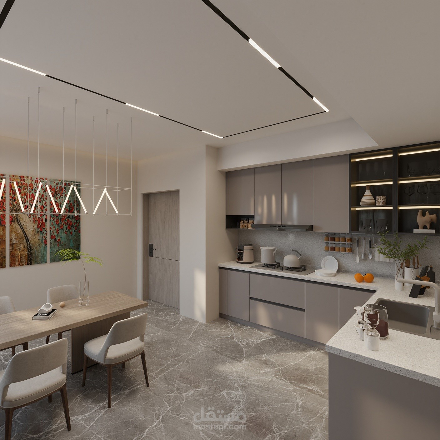 تصميم استوديو و فيلا لنفس العميل