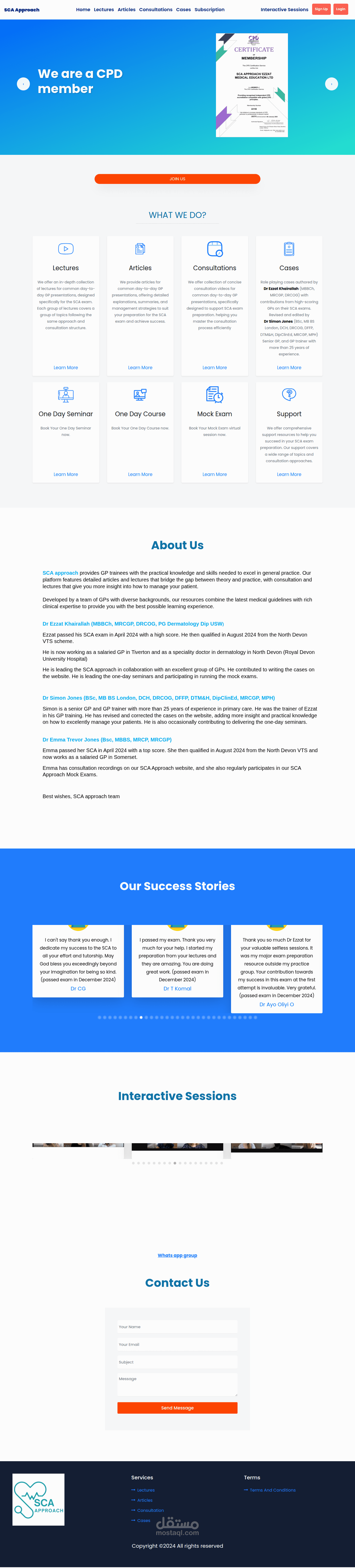 An educational platform specializing in medical learning and e-learning services.