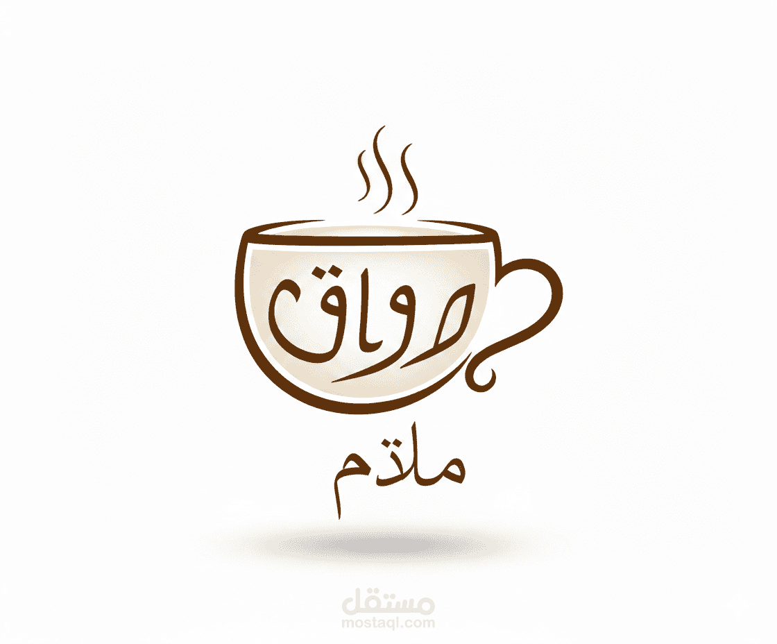 تصميم هوية بصرية متكاملة لكافيه "رواق" | من السكتش اليدوي إلى الهوية الرقمية