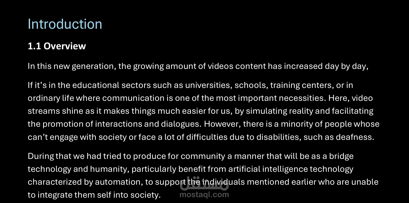 Create schema for convert Sign language videos to texts