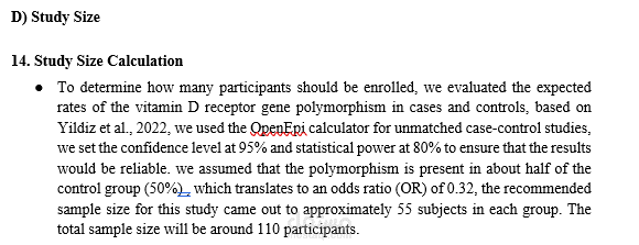 حساب حجم العينة