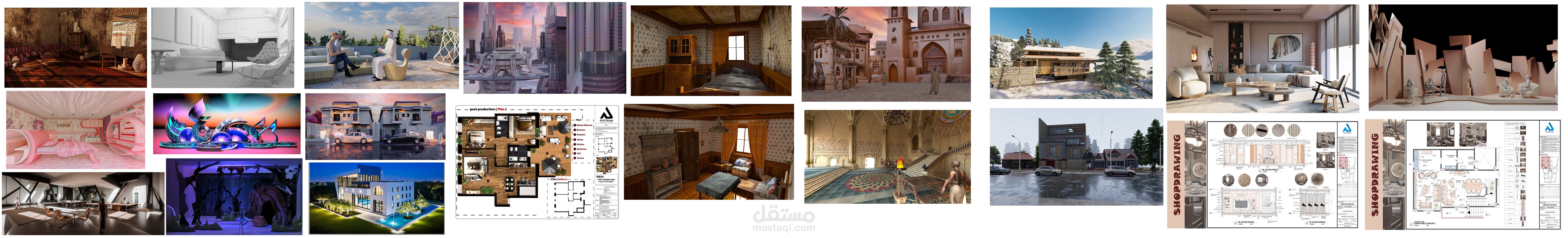 مشاريع تصميم داخلي