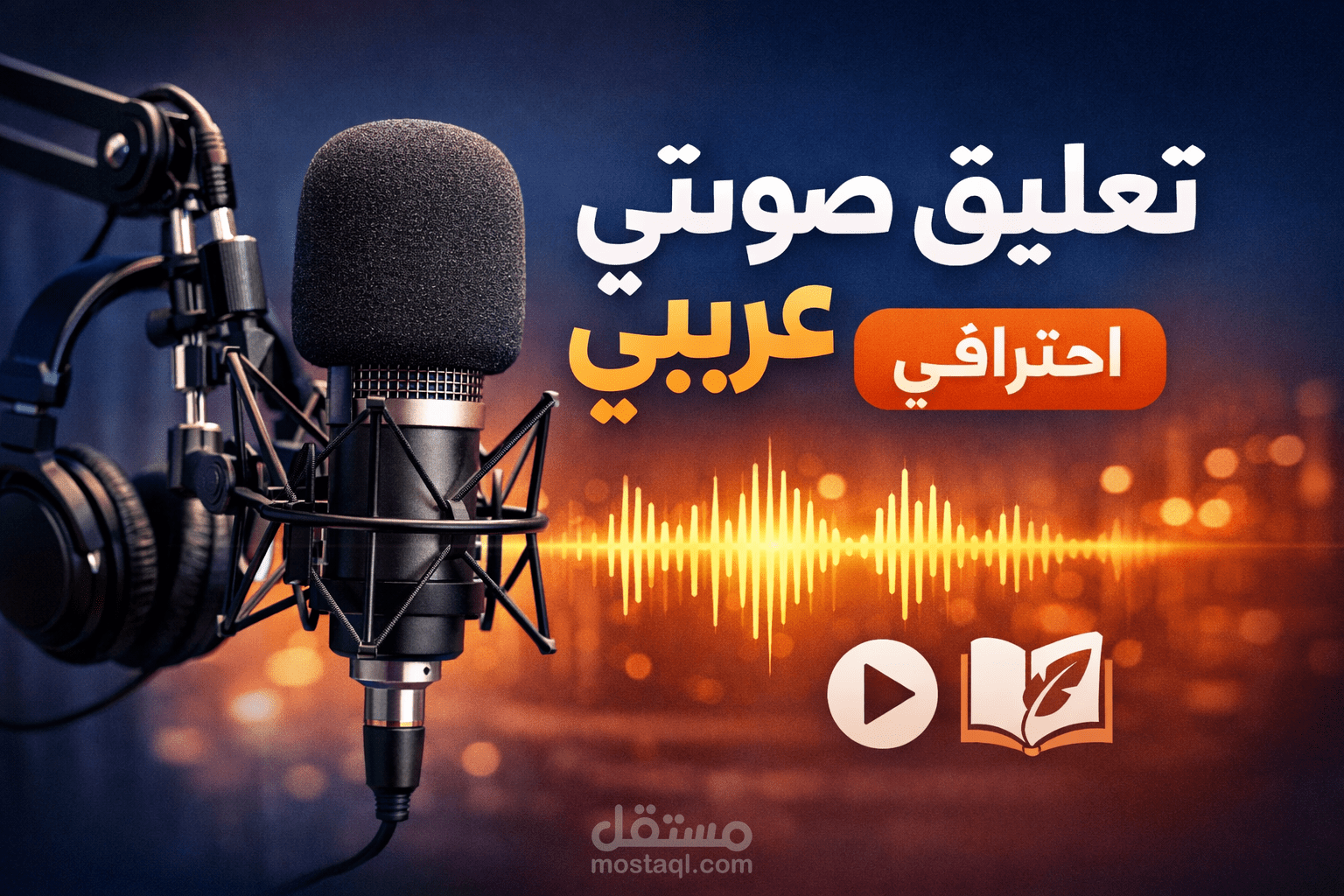 تسجيل صوتي احترافي بالعربية – إعلان، فيديو، بودكاست