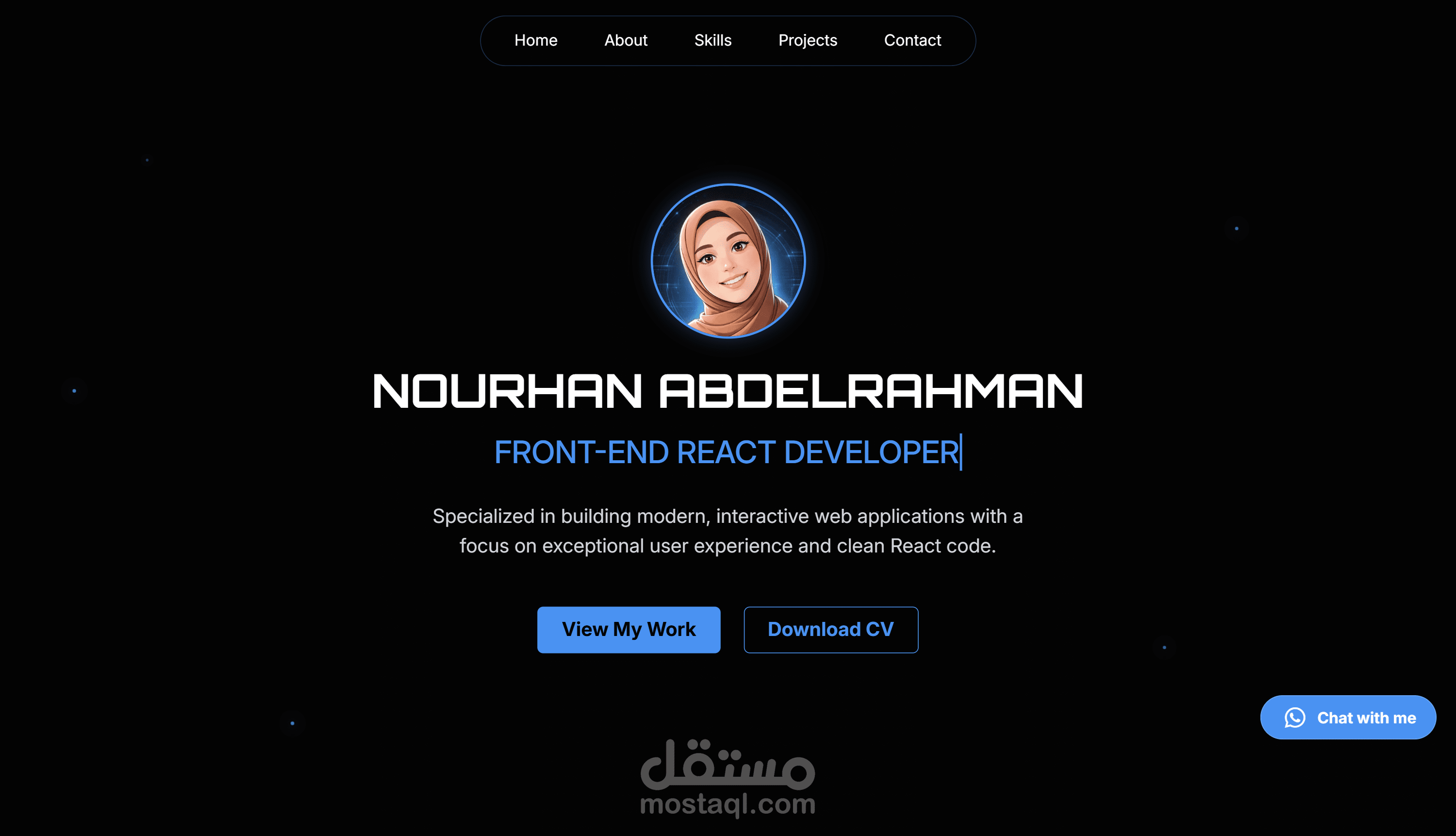 إنشاء موقع شخصي Personal Portfolio