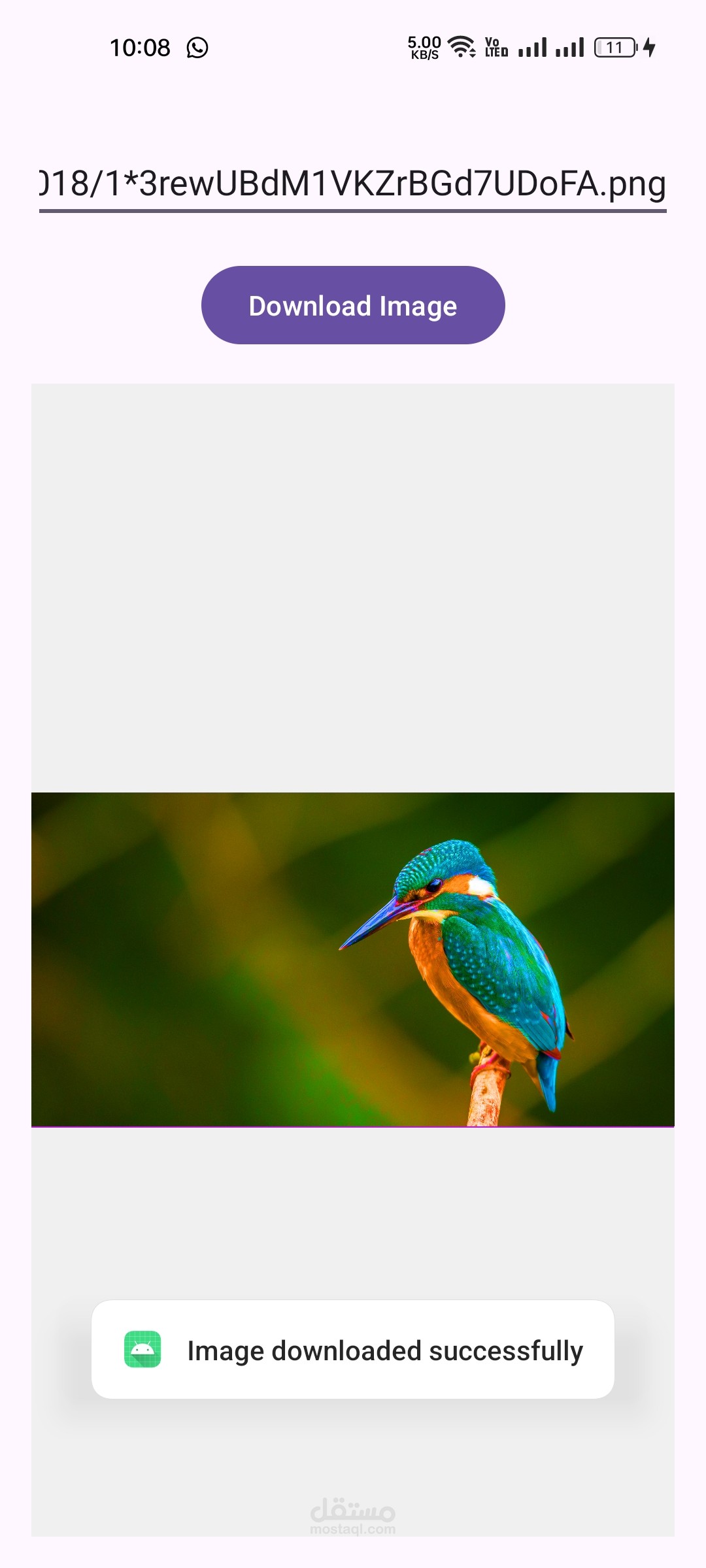 برنامج لتحميل صورة و عرضها