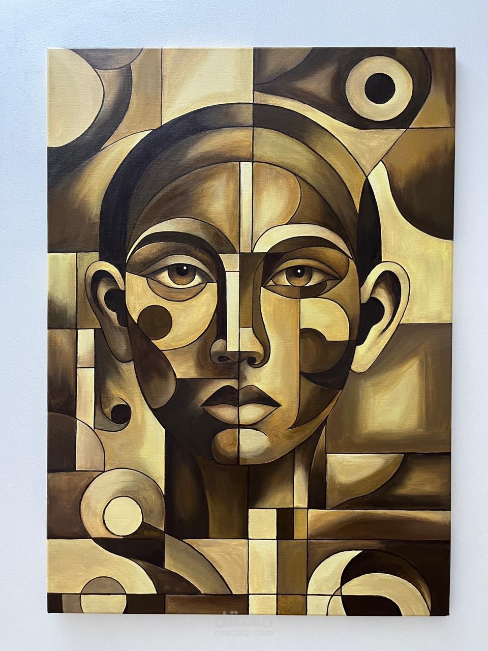 بورتريه تكعيبي هندسي