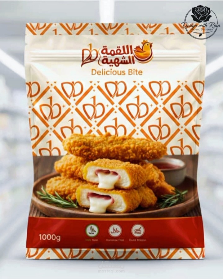 تصميم هوية بصرية متكاملة لبراند اللقمة الشهية