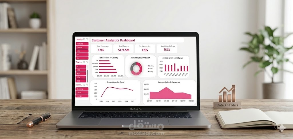تحليل بيانات العملاء وبناء داشبورد تفاعلية باستخدام Excel