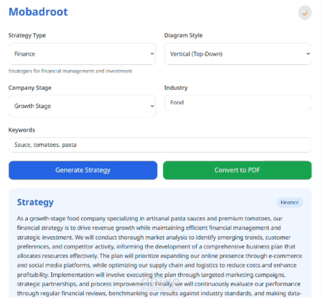 AI Startup Strategy Platform (Mobadroot)