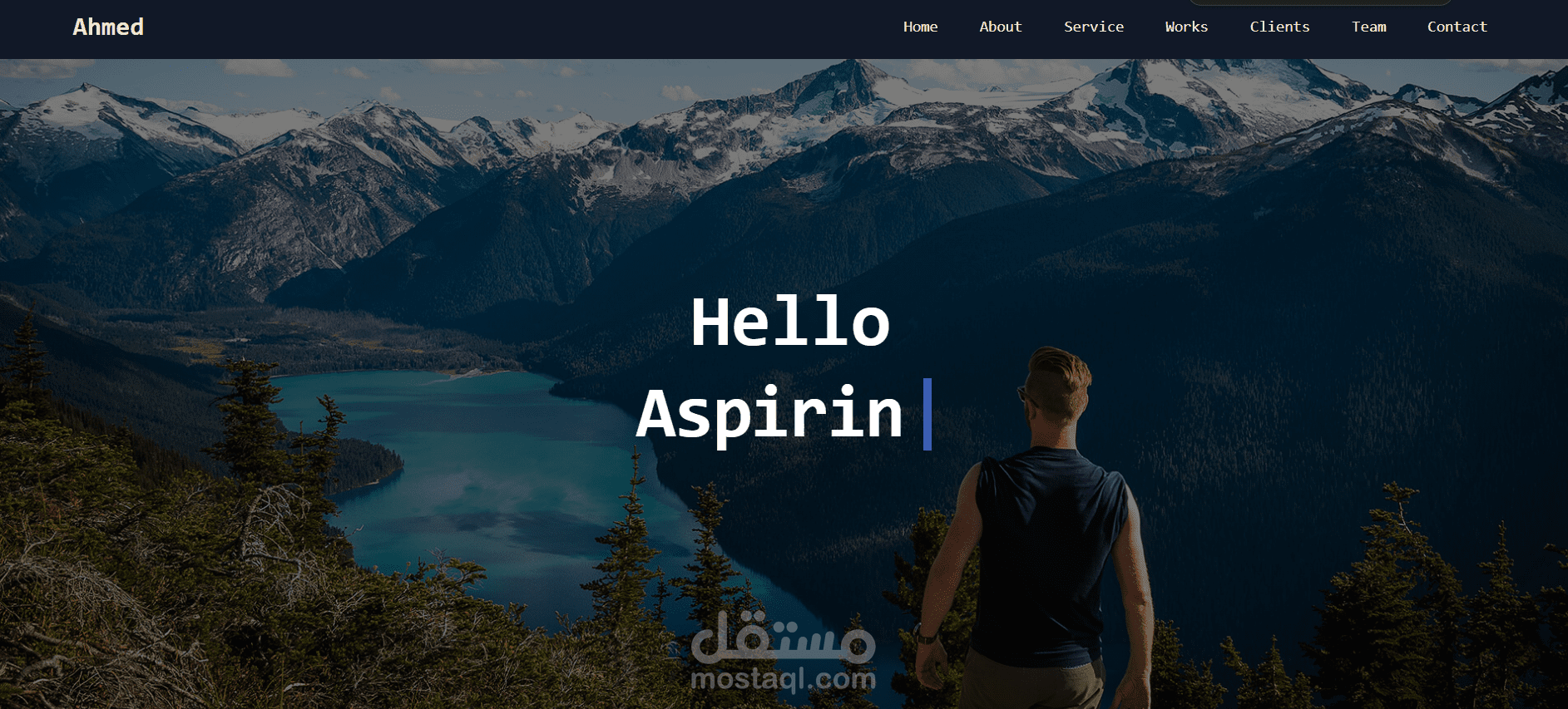 موقع Portfolio شخصي احترافي لعرض الأعمال والخدمات (Responsive Web Design)