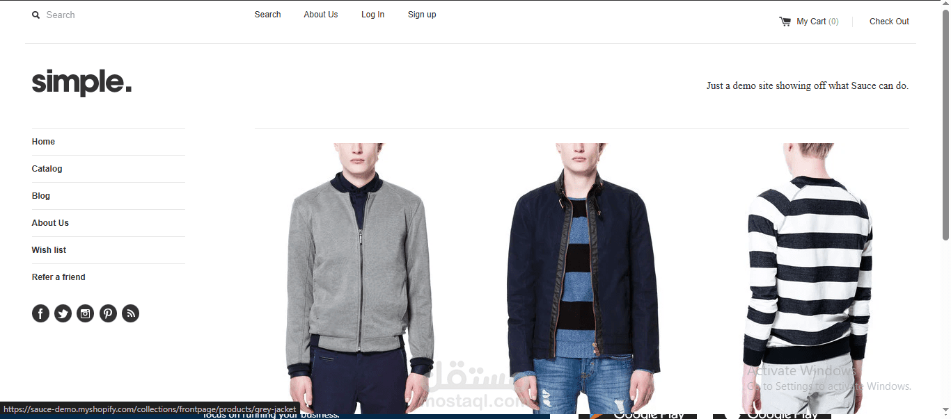E-Commerce website