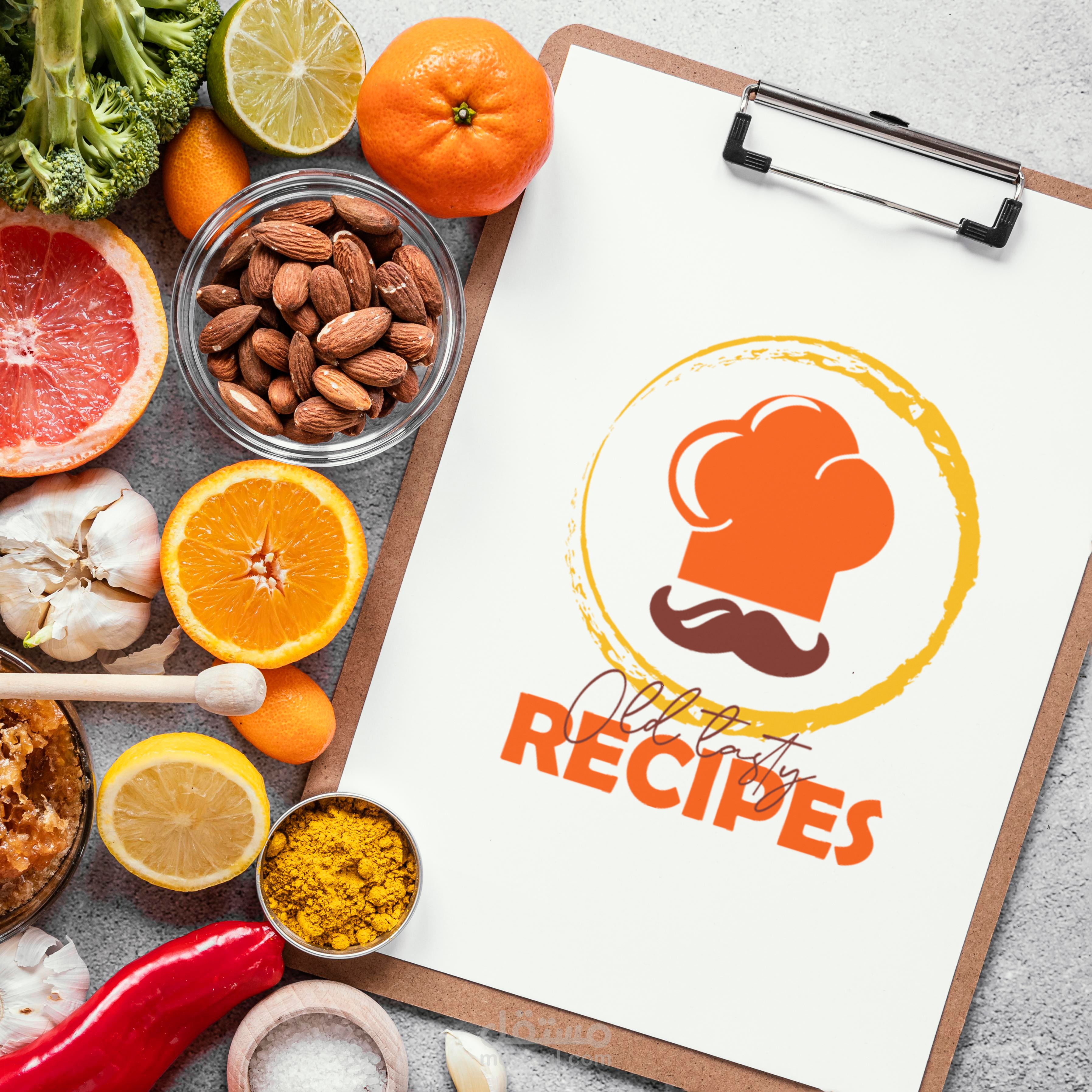 تصميم شعار مطعم باسم old testy food