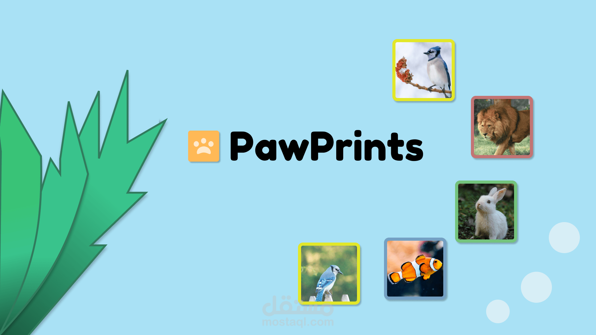 تصميم واجهة مستخدم لتطبيق للأطفال للتعلم عن الحيوانات