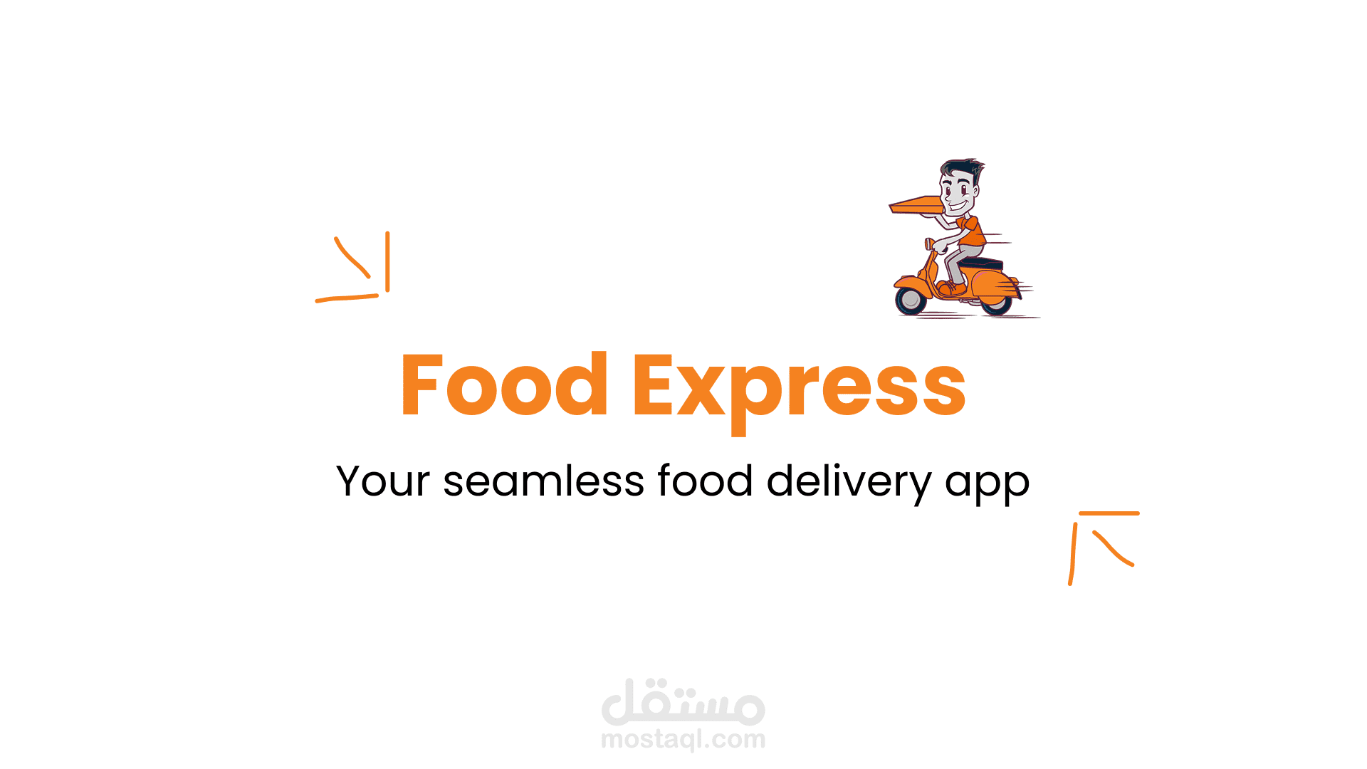 تصميم واجهة مستخدم لتطبيق توصيل الطعام