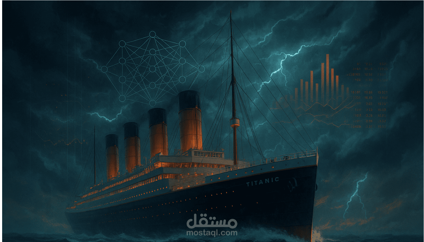 تحليل بيانات Titanic واكتشاف عوامل النجاة باستخدام Python