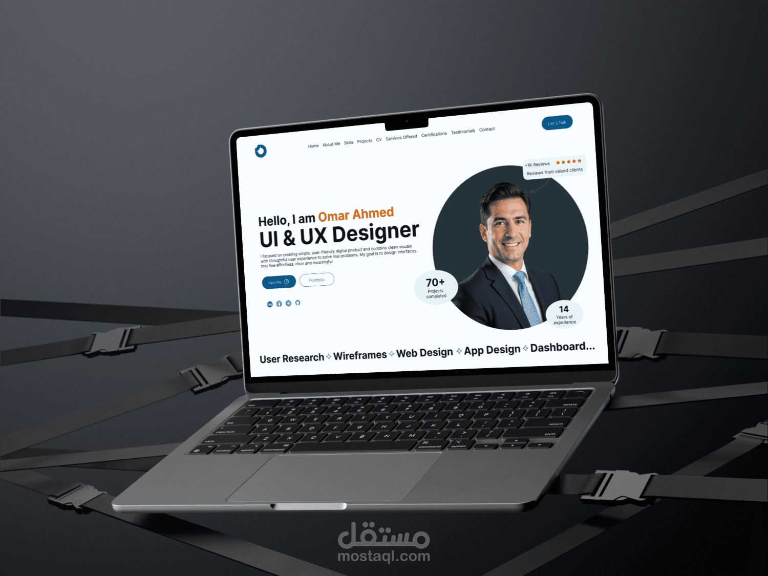 تصميم بورتفوليو احترافي (Portfolio Design)