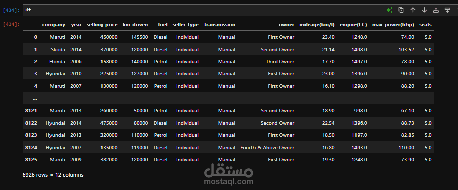 تنظيف البيانات
