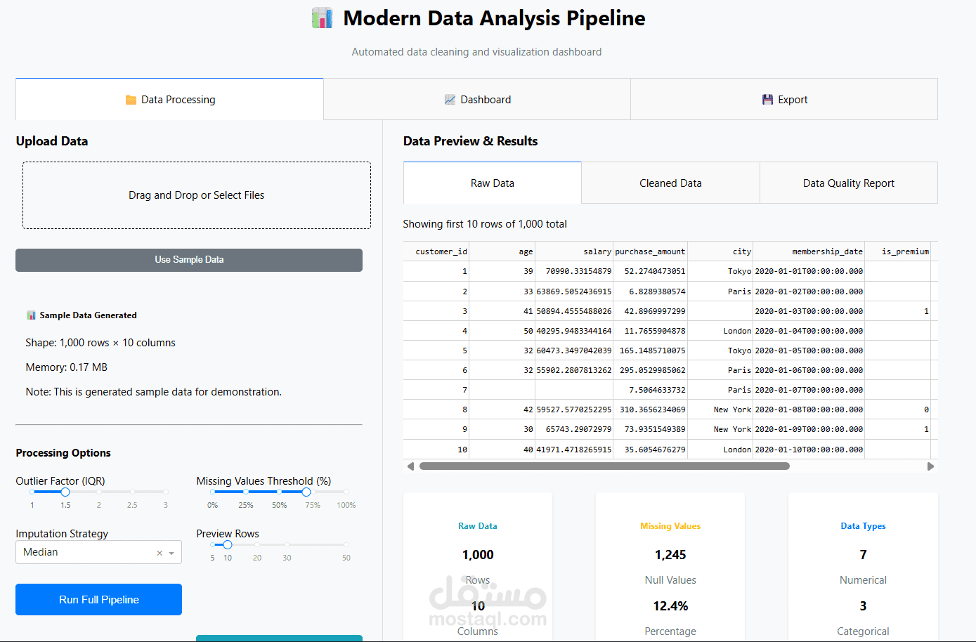 Data Preprocessing Module