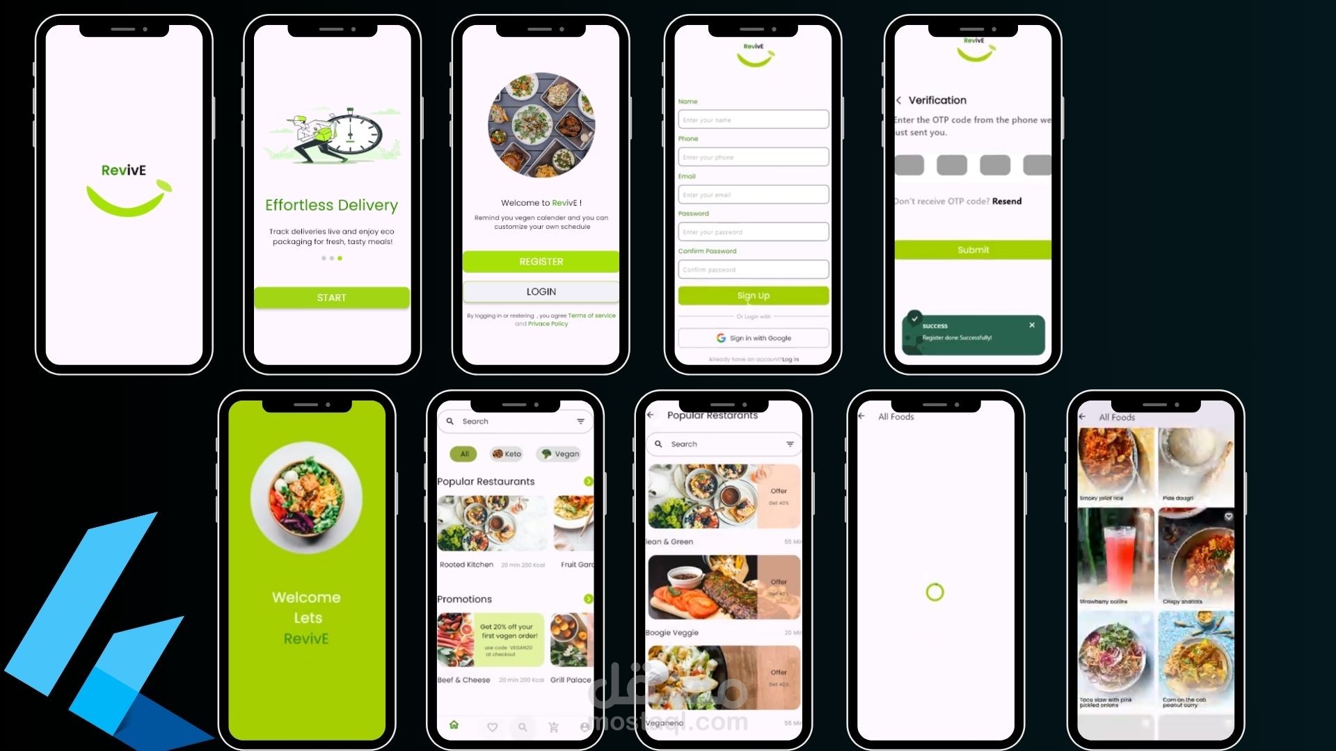 تطبيق توصيل طلبات طعام (Food Delivery App)