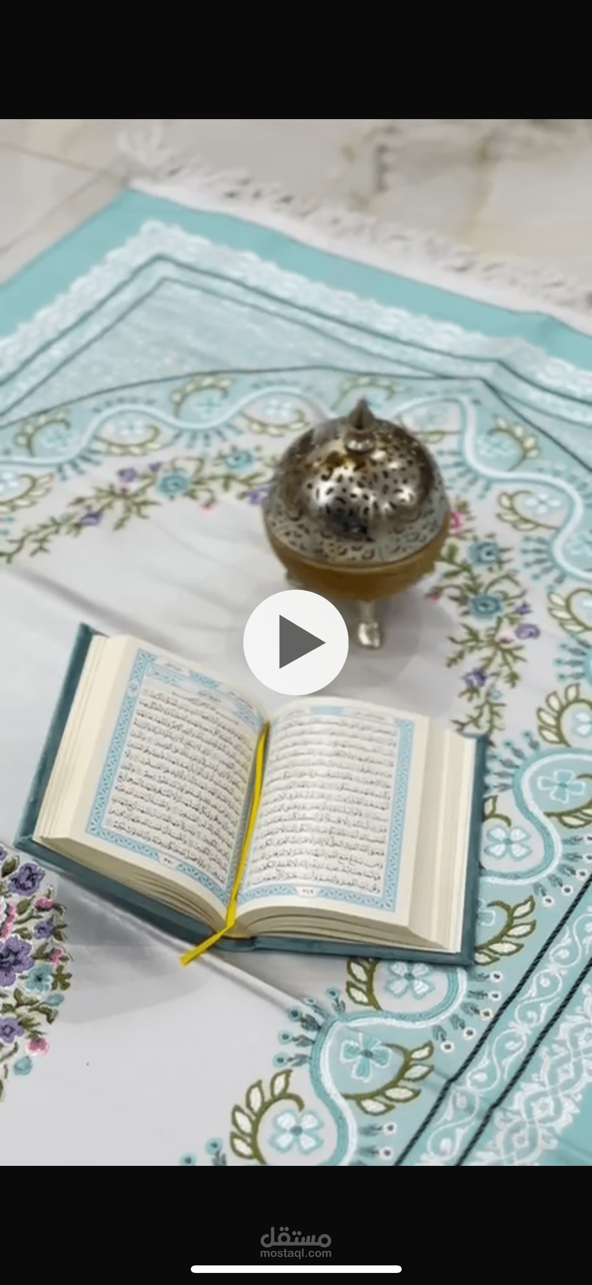 إنتاج فيديو ترويجي متكامل (تصوير ومونتاج) لمنتجات "سجادات وحجاب صلاة"