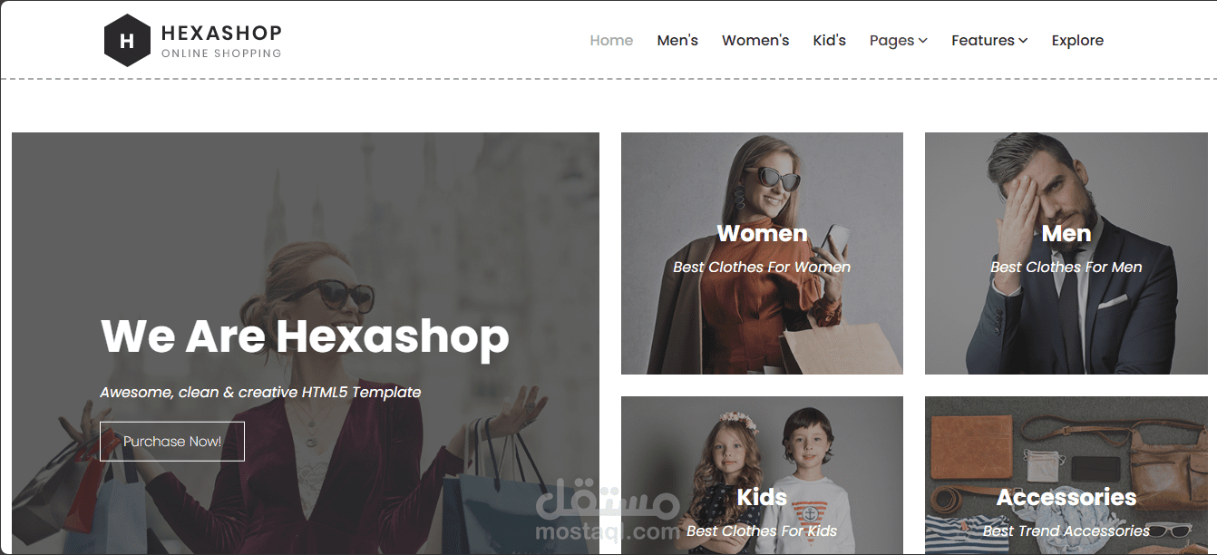 Modern E-Commerce Website for Product Sales