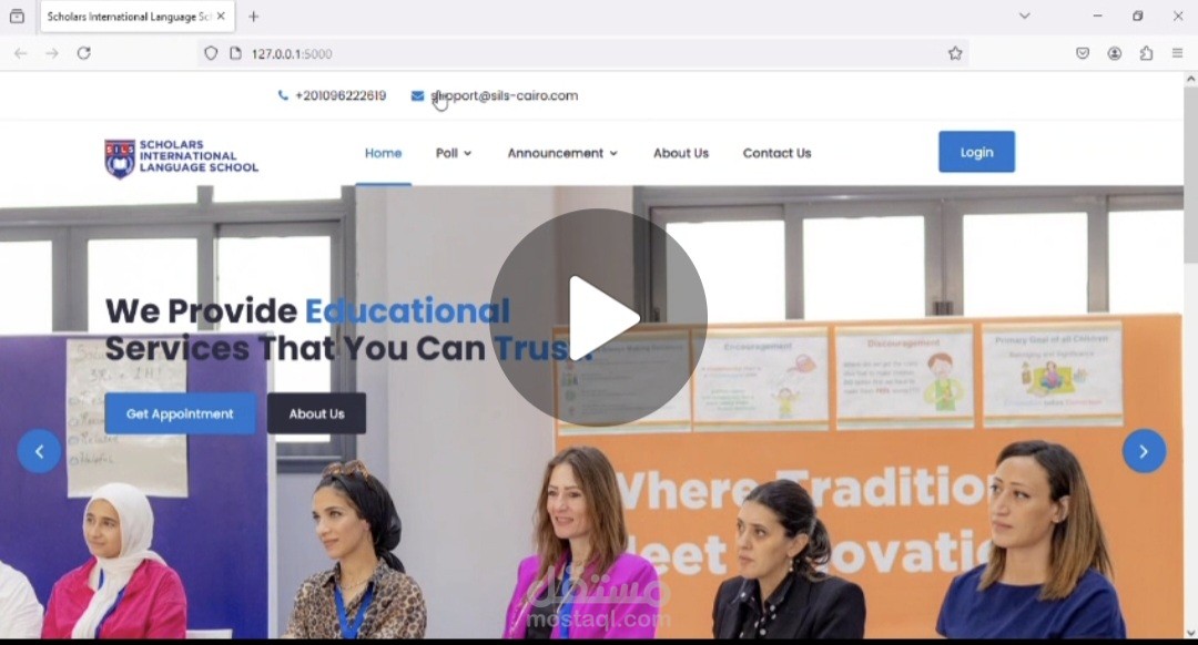 School council polling system website for school