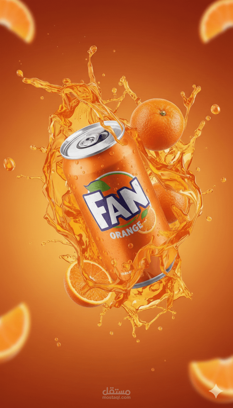 "انفجار الانتعاش: تجربة المذاق البرتقالي الفوار"