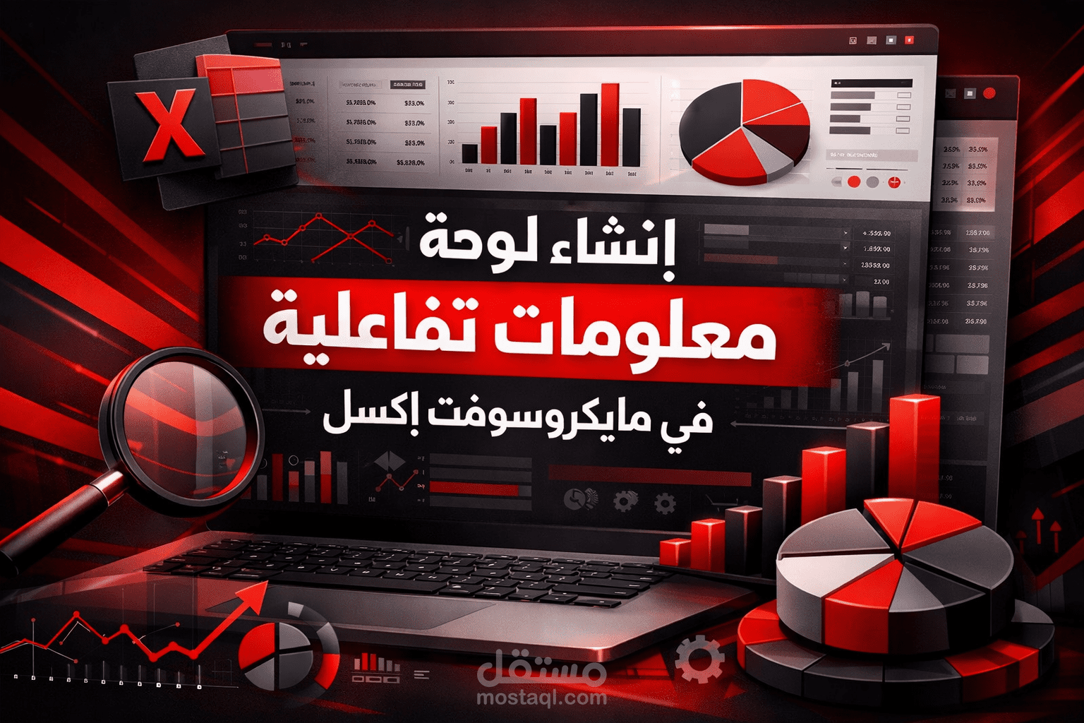 إنشاء لوحة معلومات تفاعلية في مايكروسوفت إكسل