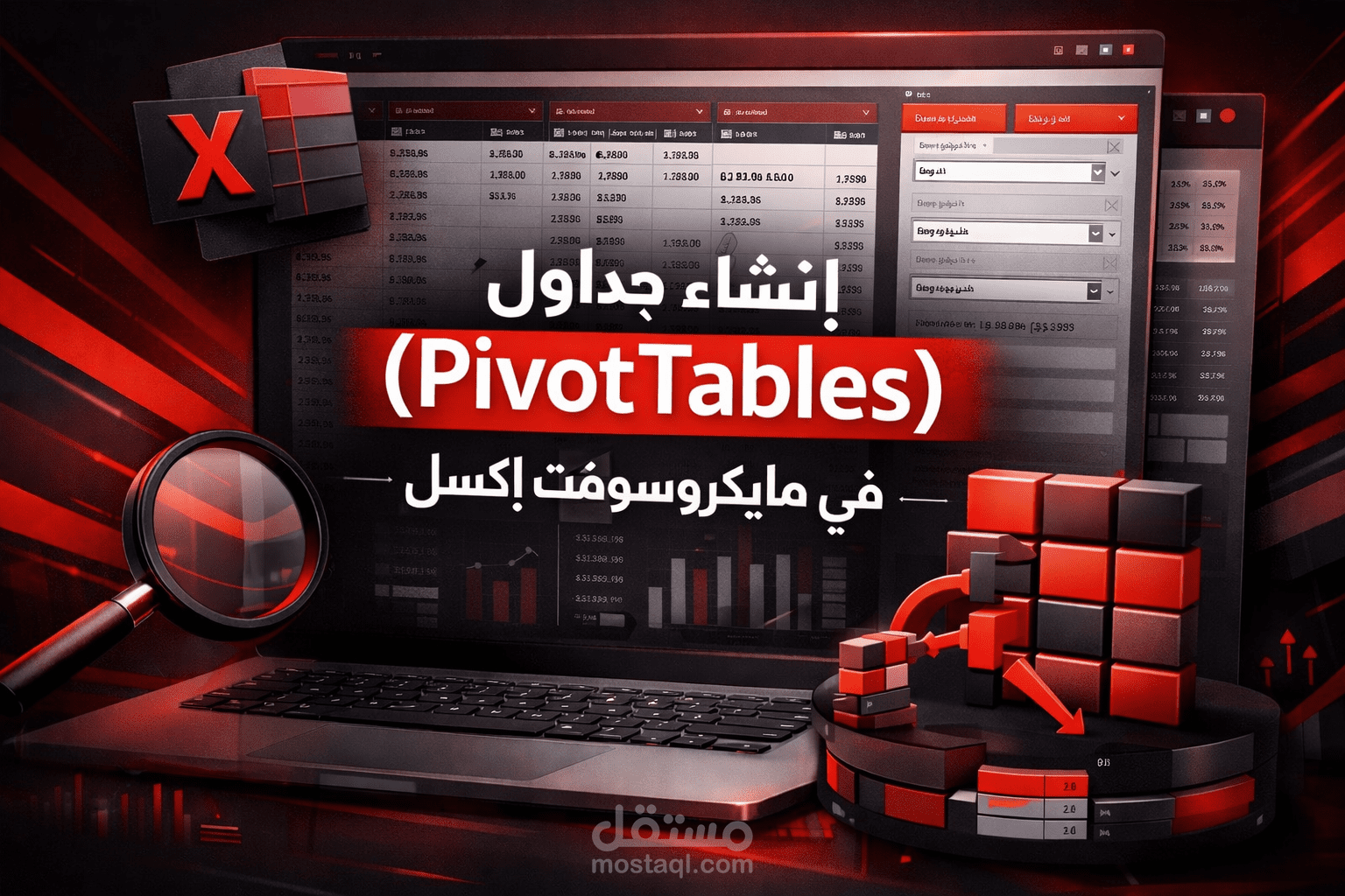 إنشاء جداول محورية (PivotTables) في مايكروسوفت إكسل
