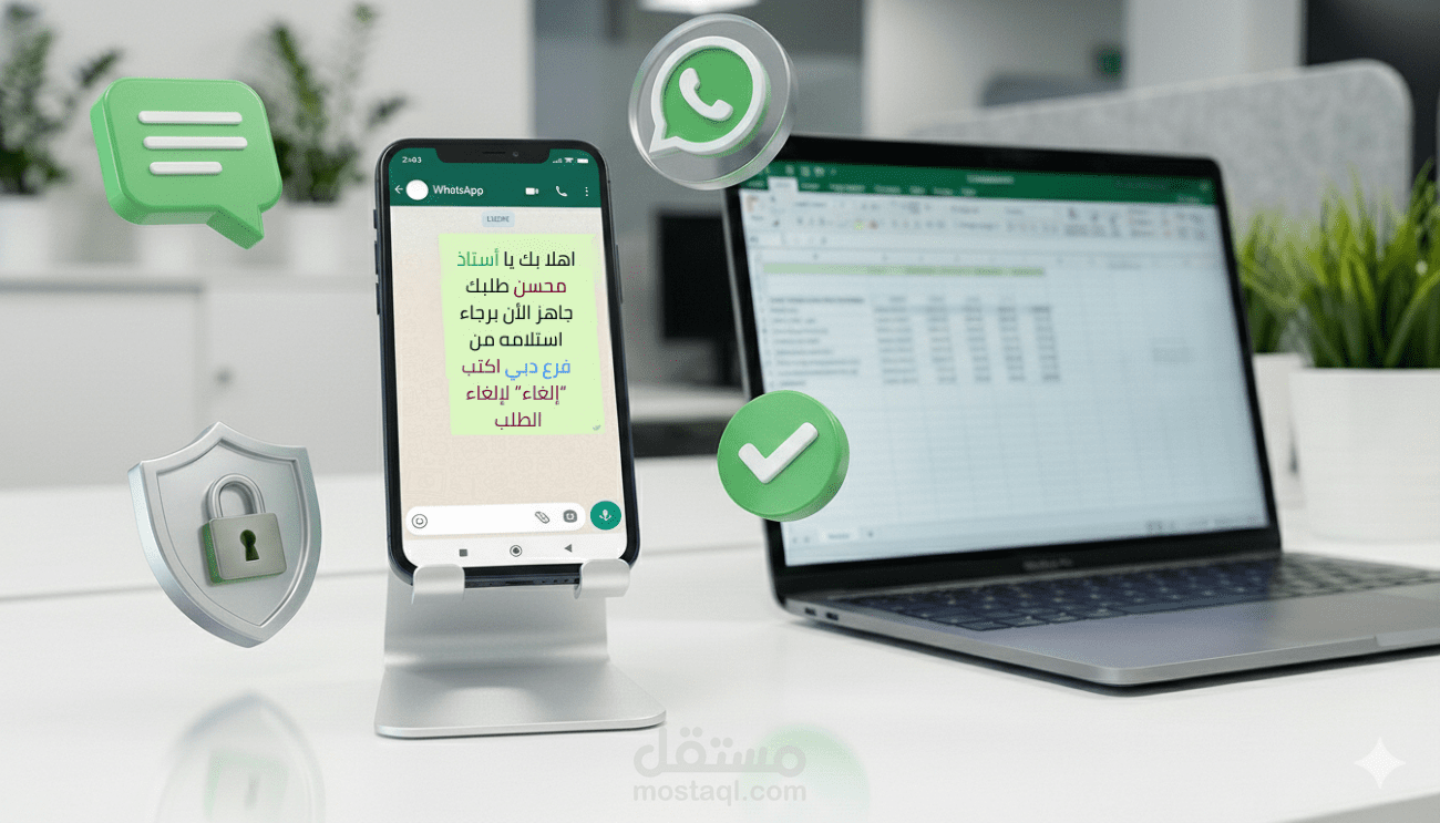 خدمة إرسال رسائل واتساب تسويقية لعملائك باحترافية وأمان