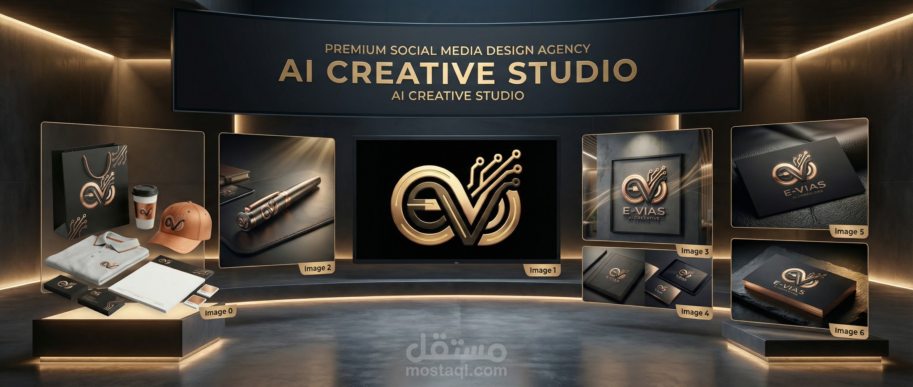 تصميم شعار وهوية بصرية