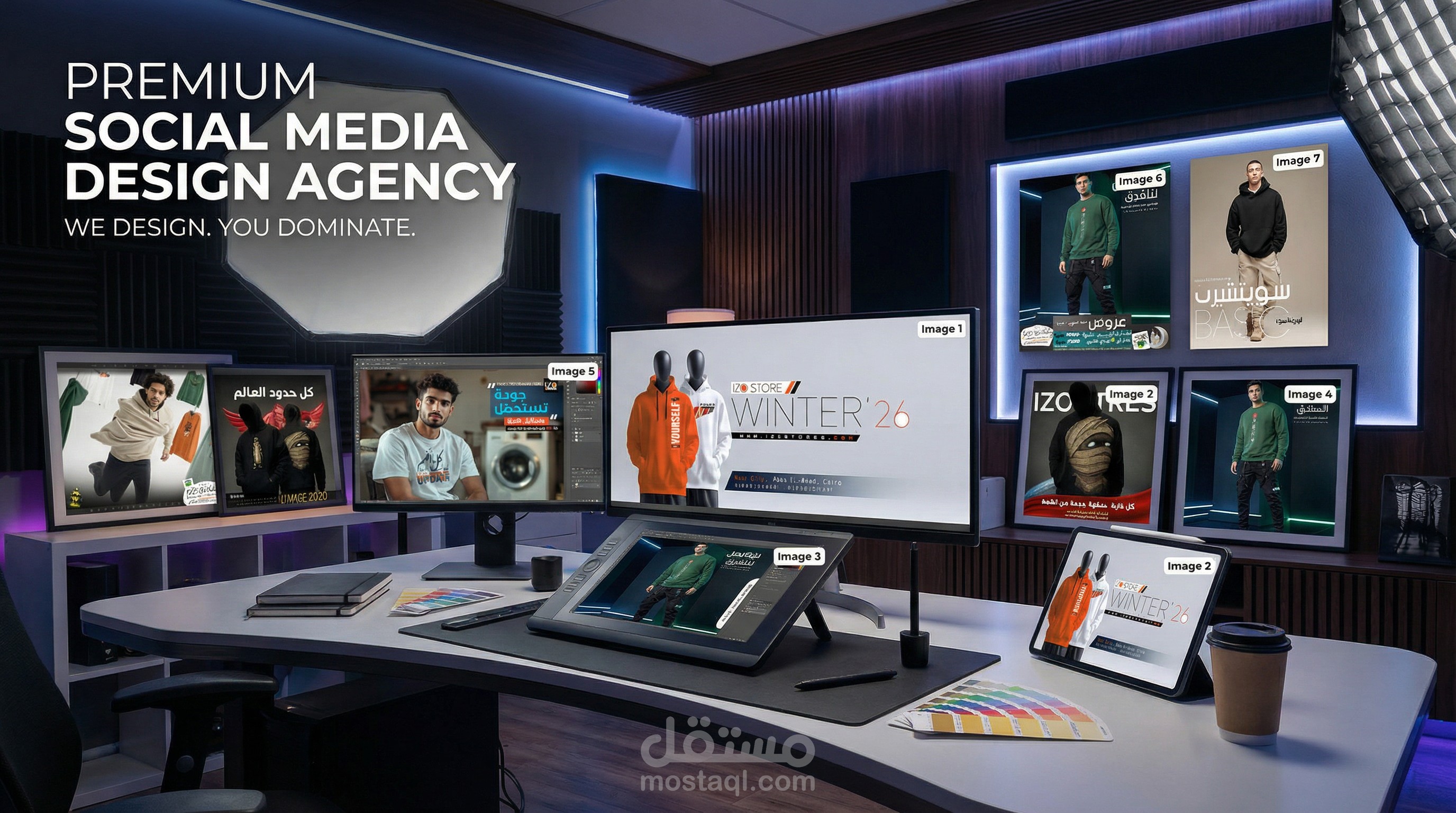 تصميم بوسترات للسوشيال ميديا