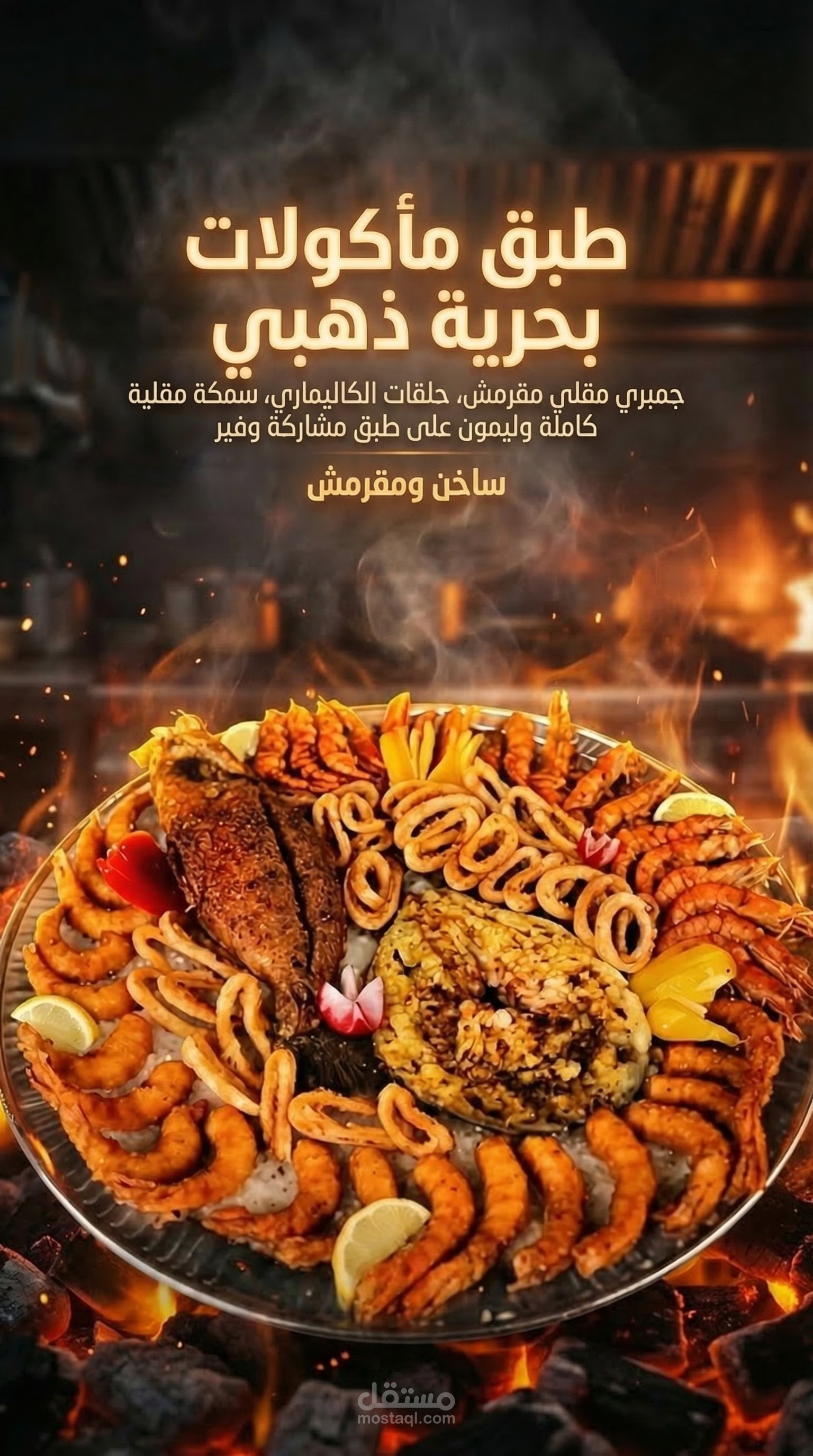 فيديو إعلاني لمطعم مأكولات بحرية