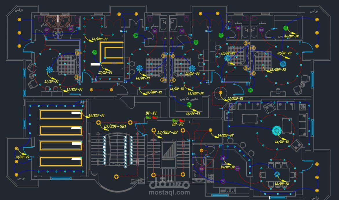 Lightning distribution example