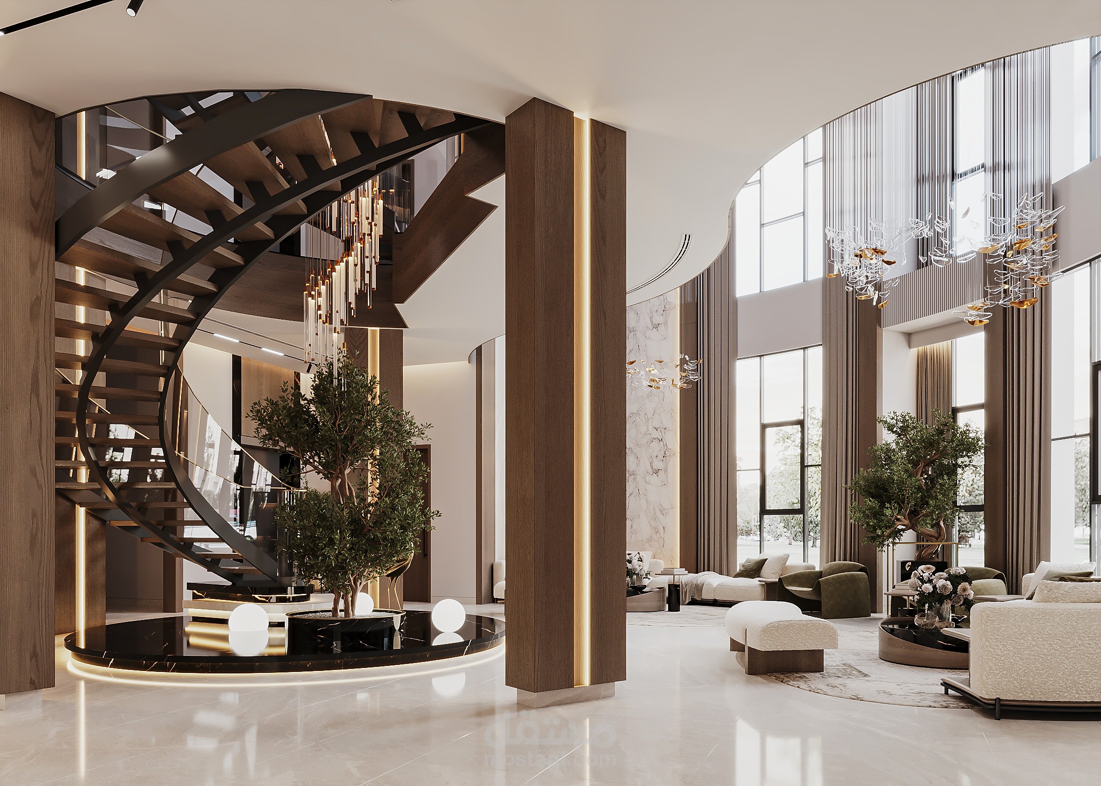 فيلا سكنية في السعودية  واجهات ومخططات معمارية متكاملة