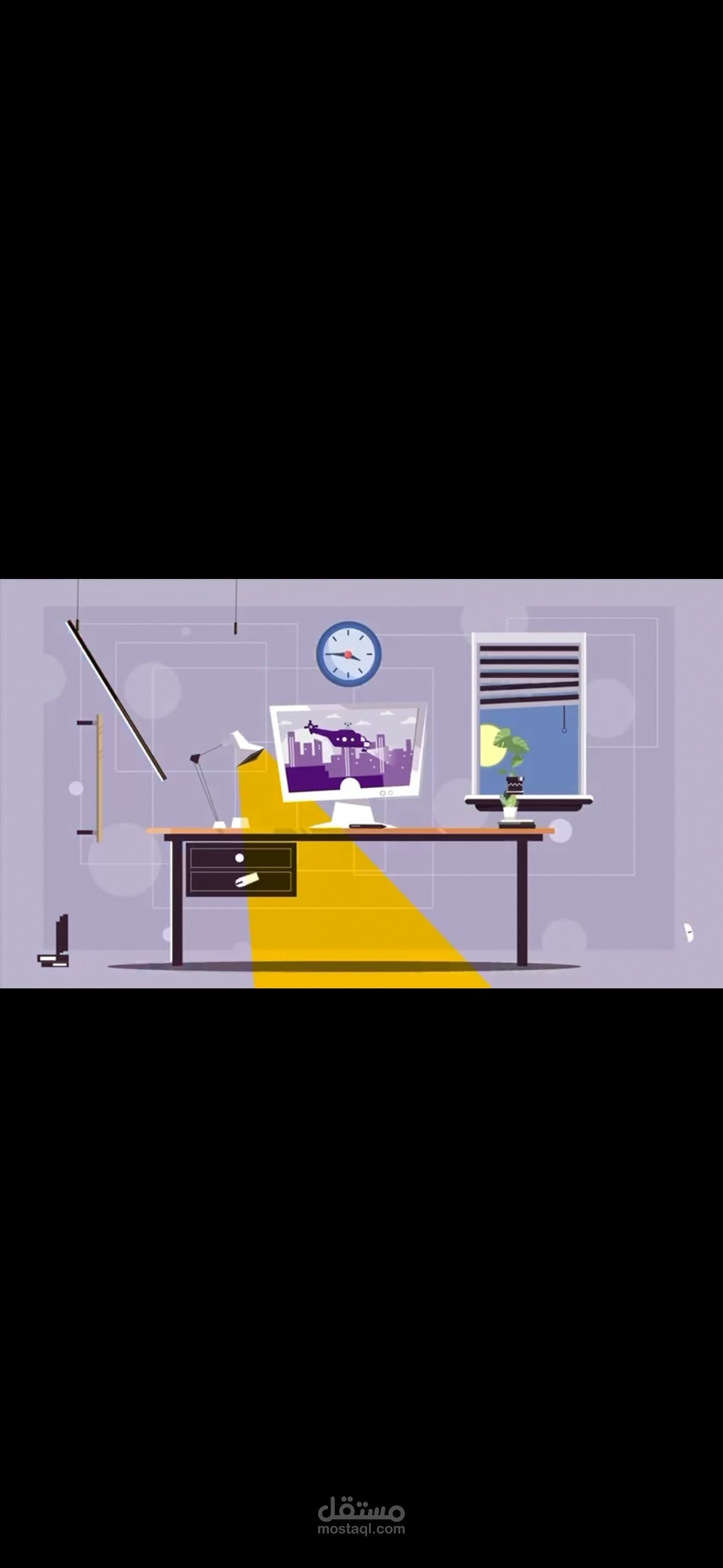 إعلان موشن جرافيك (Flat Art) للخدمات والشركات التقنية