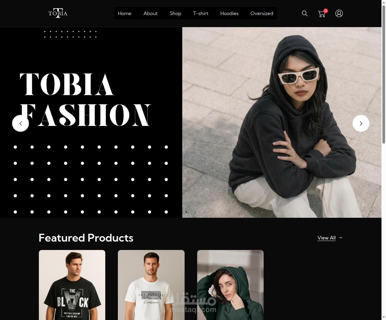 tobia e-commerce