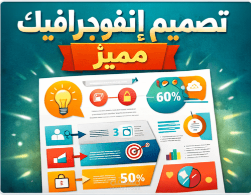 إنفوجرافيك تعليمي جذاب ومبهر بصريًا باللغة الإنجليزية