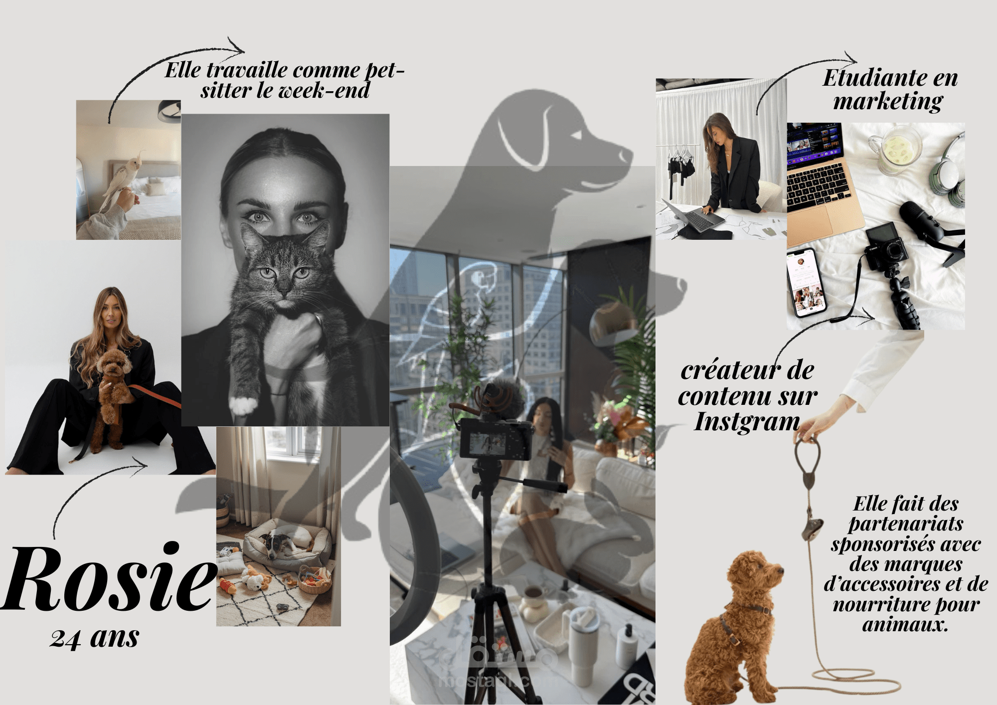 a character through an image