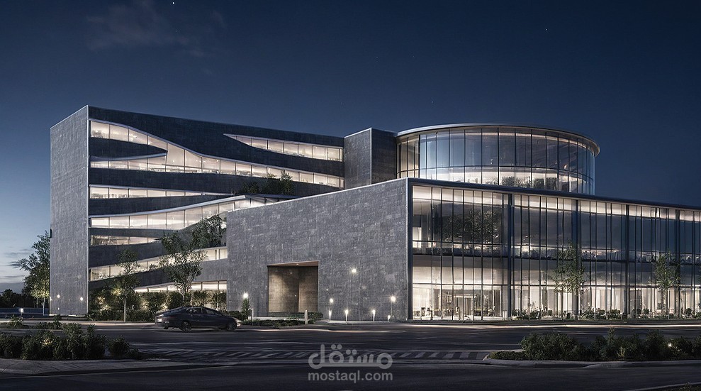 مشروع تصميم معمارى لمشروع بنك بالقاهرة,مصر