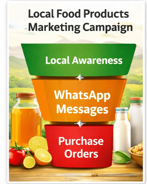 حملة تسويق رقمي لمشروع منتجات غذائية محلية