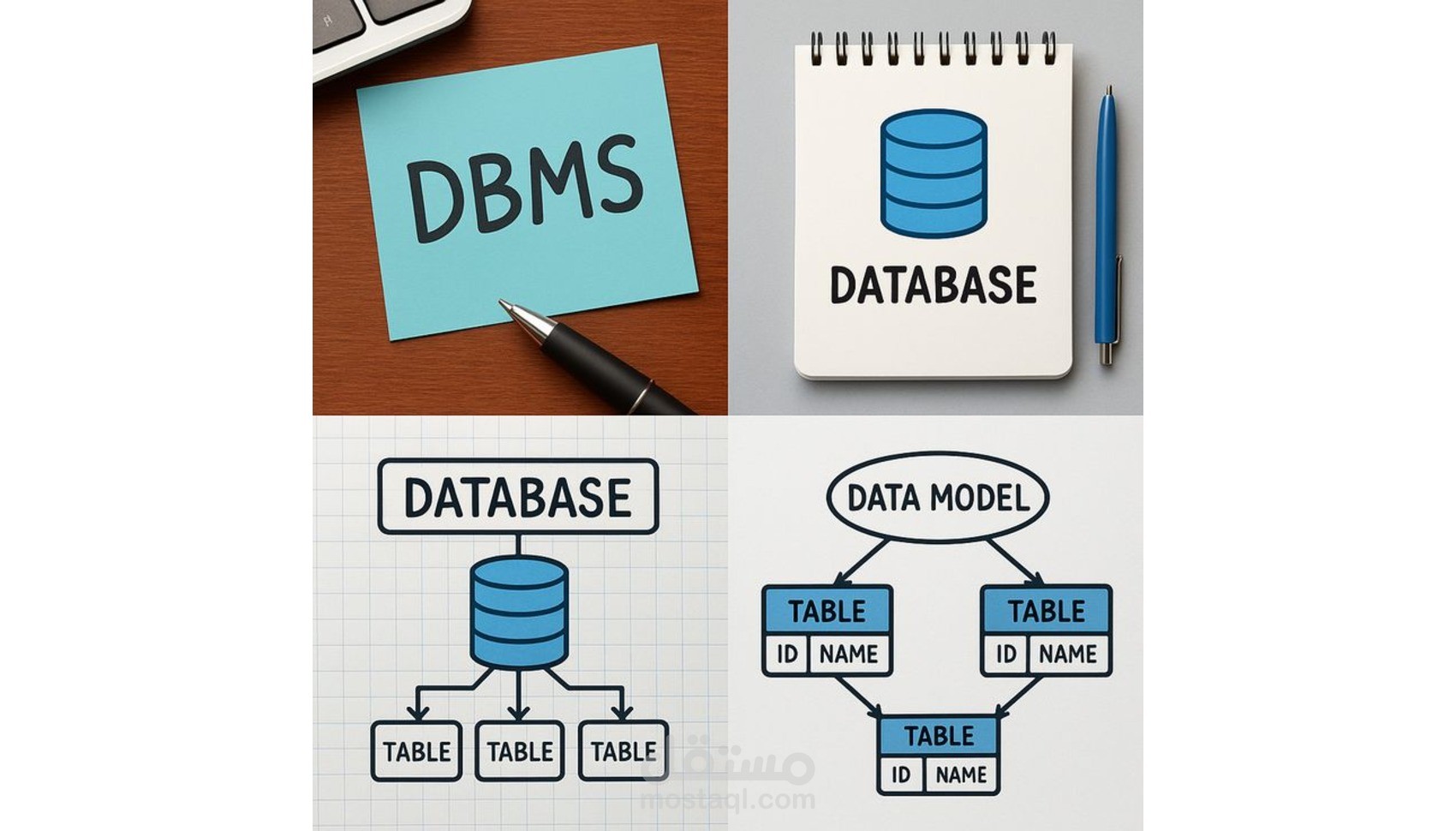 تصميم وبناء قواعد بيانات احترافية (ERD, Schema, SQL) بكفاءة