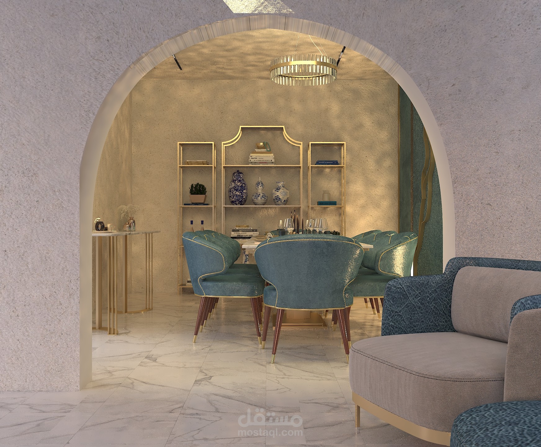 العنوان: فخامة المأدبة العصرية