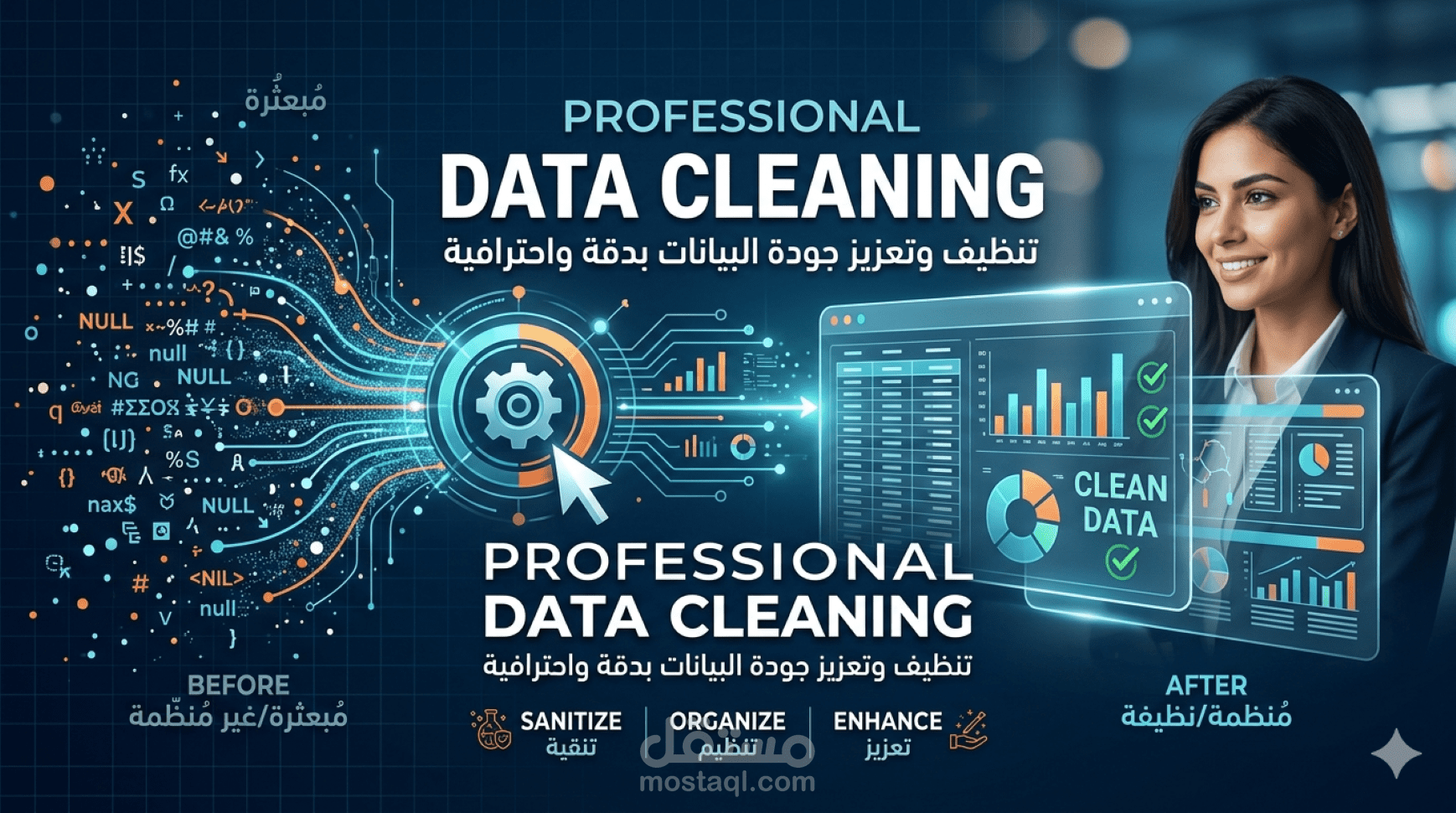 تنظيف بيانات مبيعات ومعالجتها Data cleaning