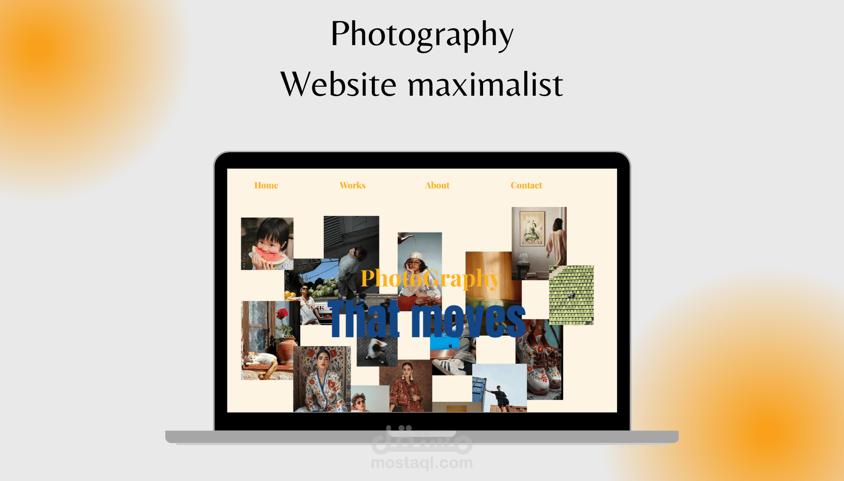 تصميم UI/UX لموقع Portfolio خاص بالمصورين (Photography Website Design)