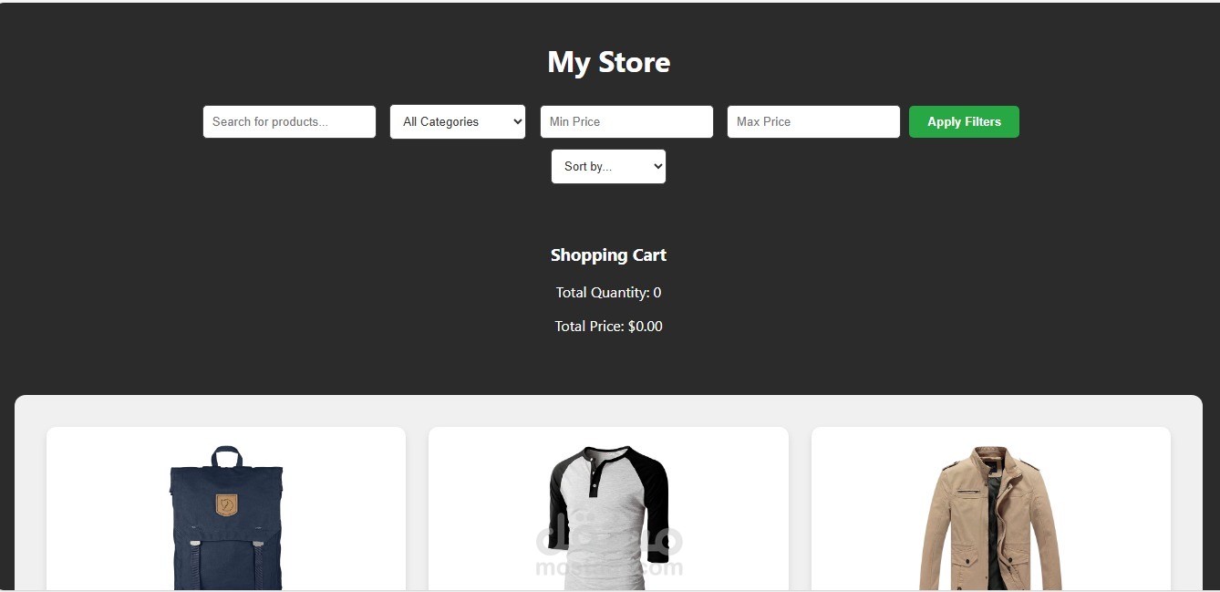 مشروع e-commerce