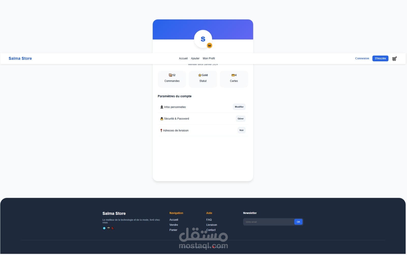 Modern E-commerce Platform | React & State Management