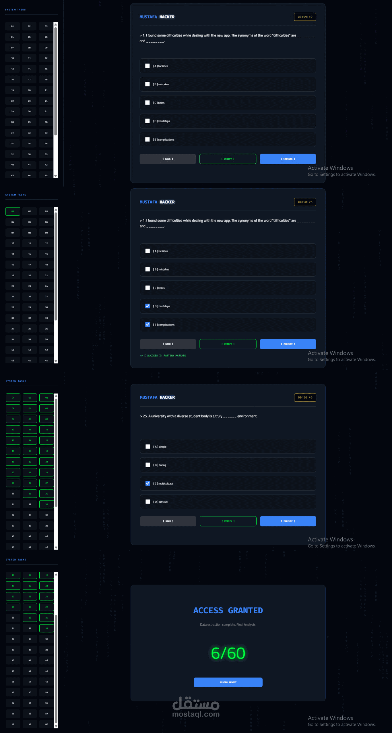 تصميم وبرمجة موقع تعريفي (Portfolio) احترافي - mustafa-hacker