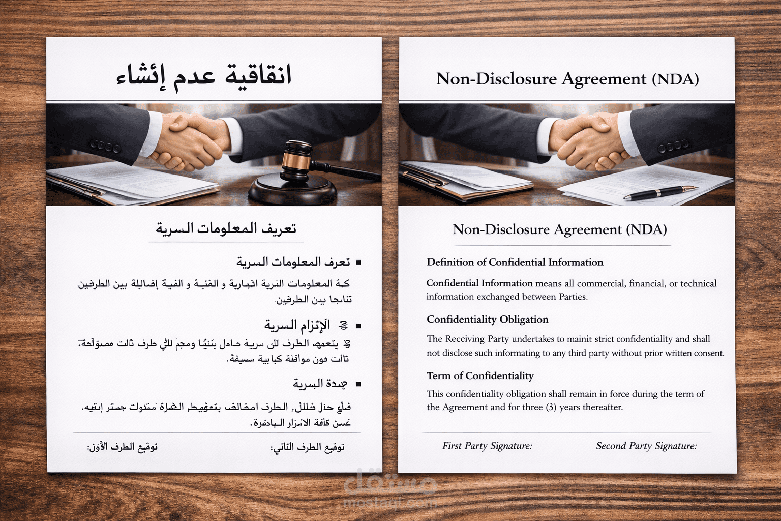 Legal Translation of Non-Disclosure  Agreement